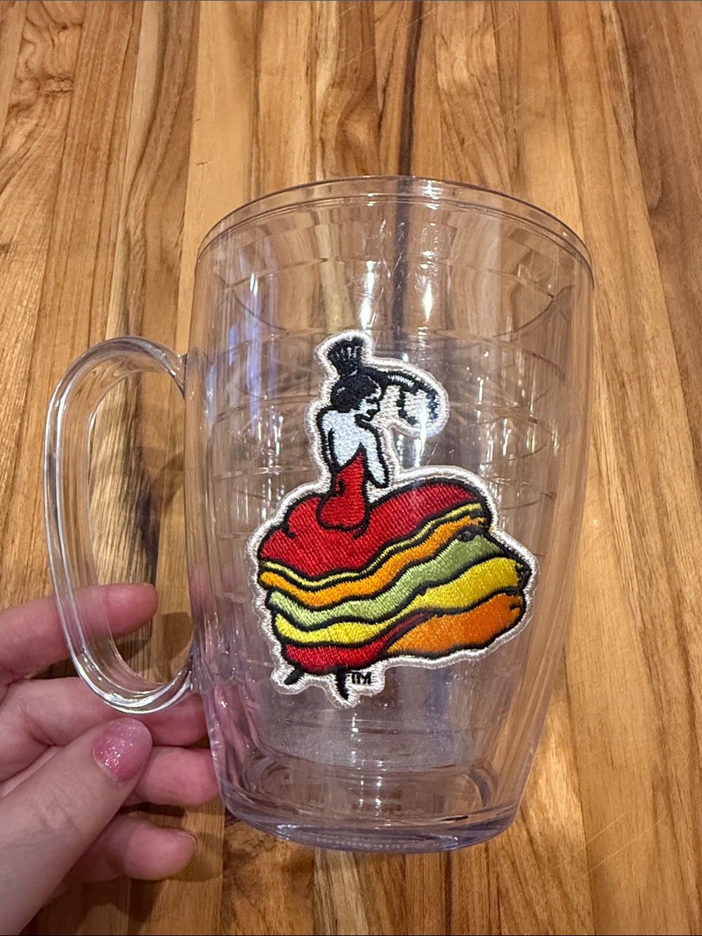 Tervis tumbler mug with Fiestaware Dancing Lady